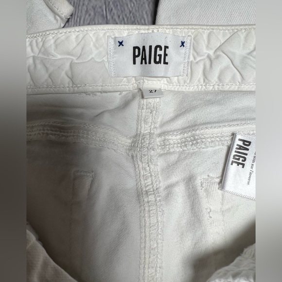 NWOT! PAIGE Skyline Ankle Peg Jeans in Optic White Size 27 Midrise. Skinny. - Picture 12 of 16